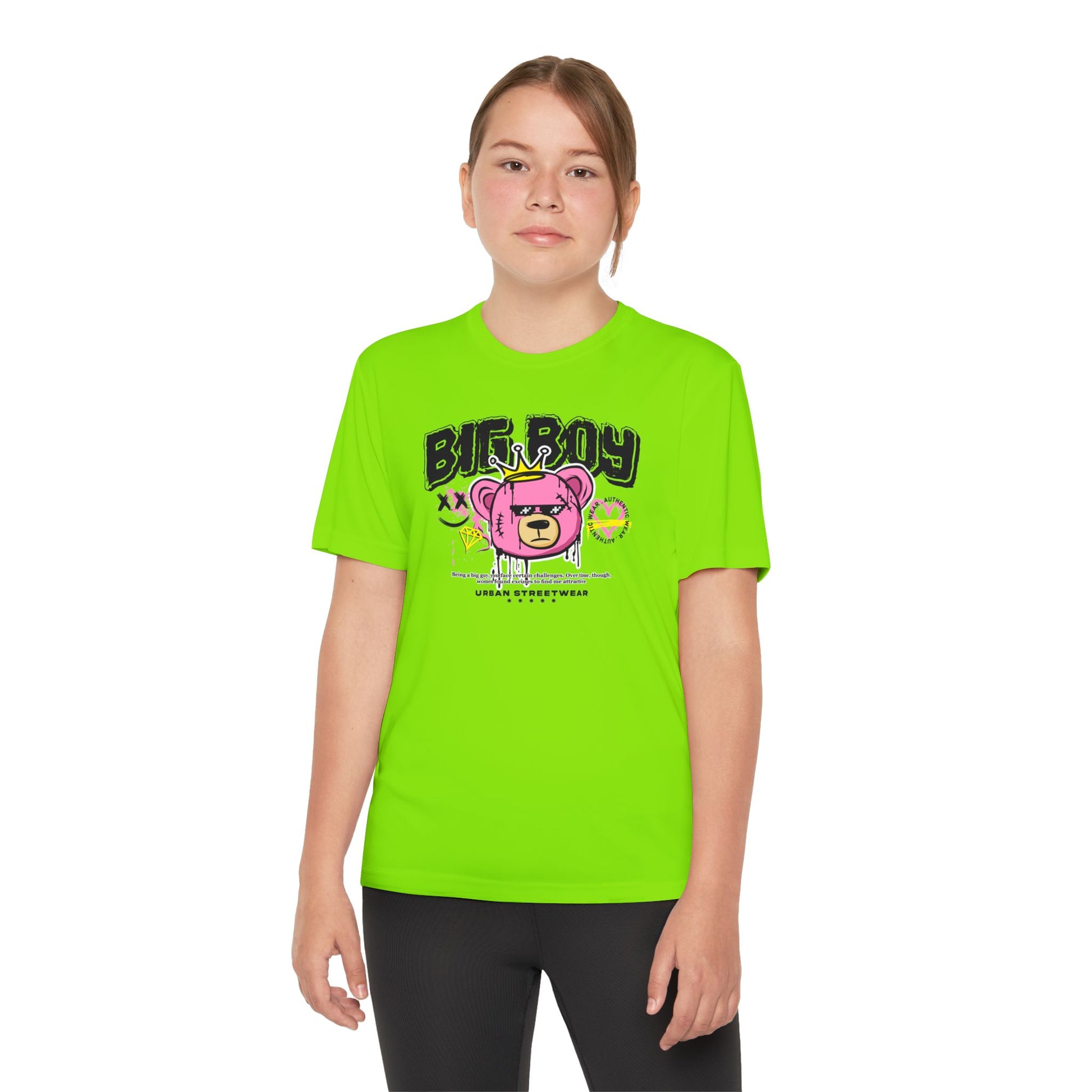 Youth Graphic Tee - Cool Bear Design, Trendy Youth Shirt, Perfect Gift for Kids, Summer Wear, Birthday Present, Sportswear