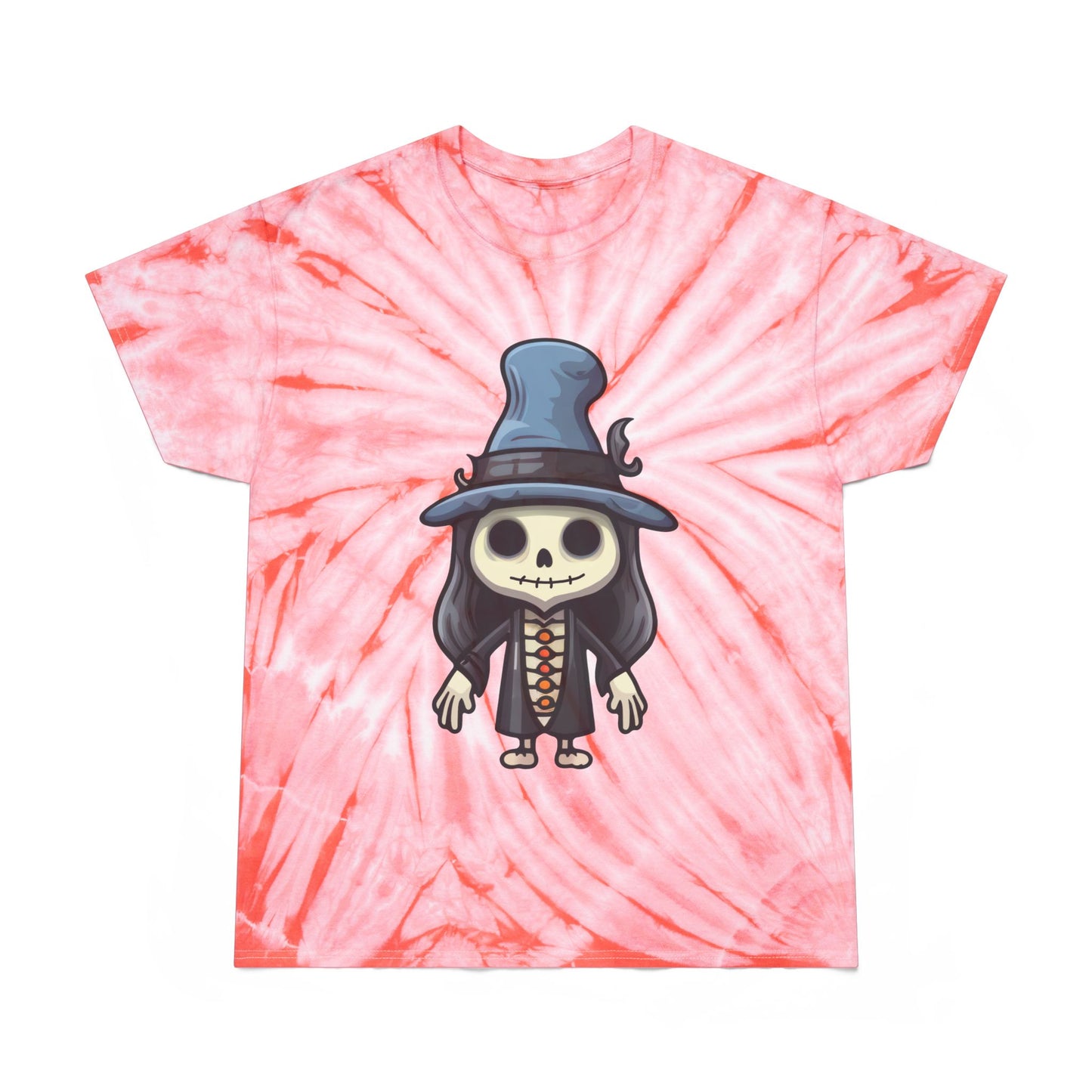 Whimsical Tie-Dye Tee, Cyclone Skull Graphic Shirt, Cute Festival Outfit, Summer Vibes, Perfect for Gifts - Cozy Kawaii LLC
