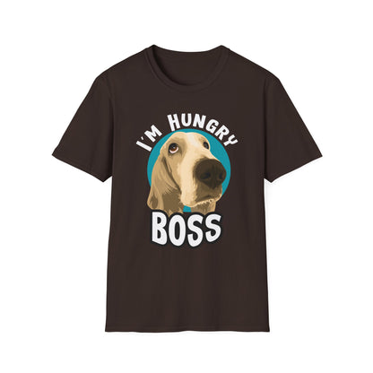 Hungry Boss Dog T-Shirt, Unisex Pet Lover Tee, Funny Animal Shirt, Gift for Dog Owners, Casual Style for Dog Lovers
