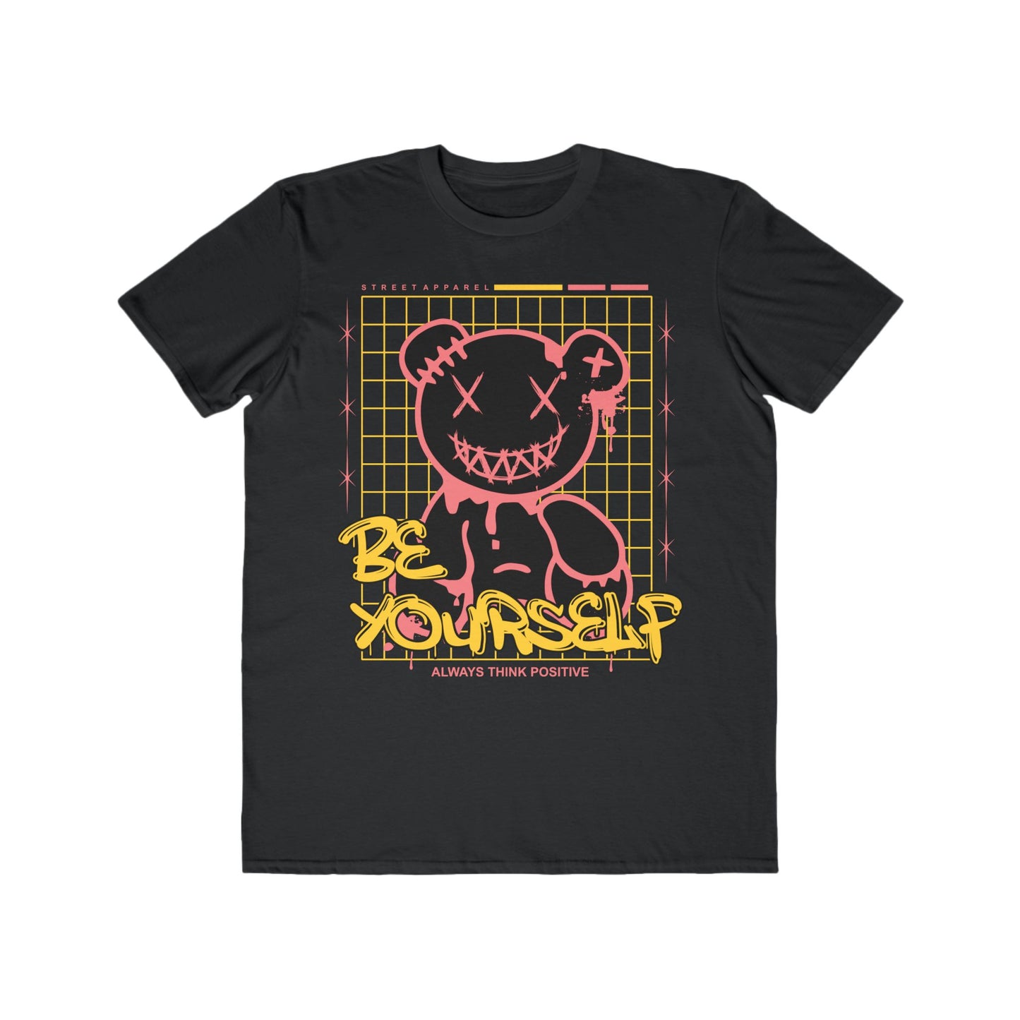 Urban Wear For Men - Be Yourself - Casual Streetwear, Positive Vibes, Gift for Him, Everyday Wear, Trendy Apparel Black