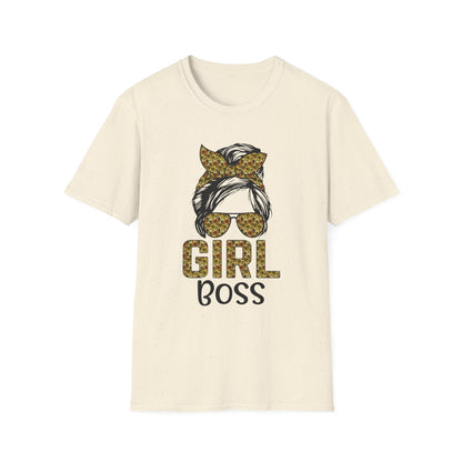 Chic Girl Boss T-Shirt, Empowerment Tee, Gift for Her, Motivational Shirt, Women’s Empowerment Apparel Natural