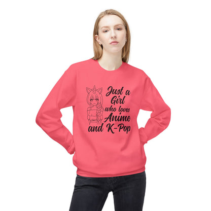 Anime & K-Pop Crewneck Sweatshirt, Cozy Gift for Fans, Cute Fashion for Anime Lovers, Perfect for Casual Outfits, Birthday & Holiday Gift