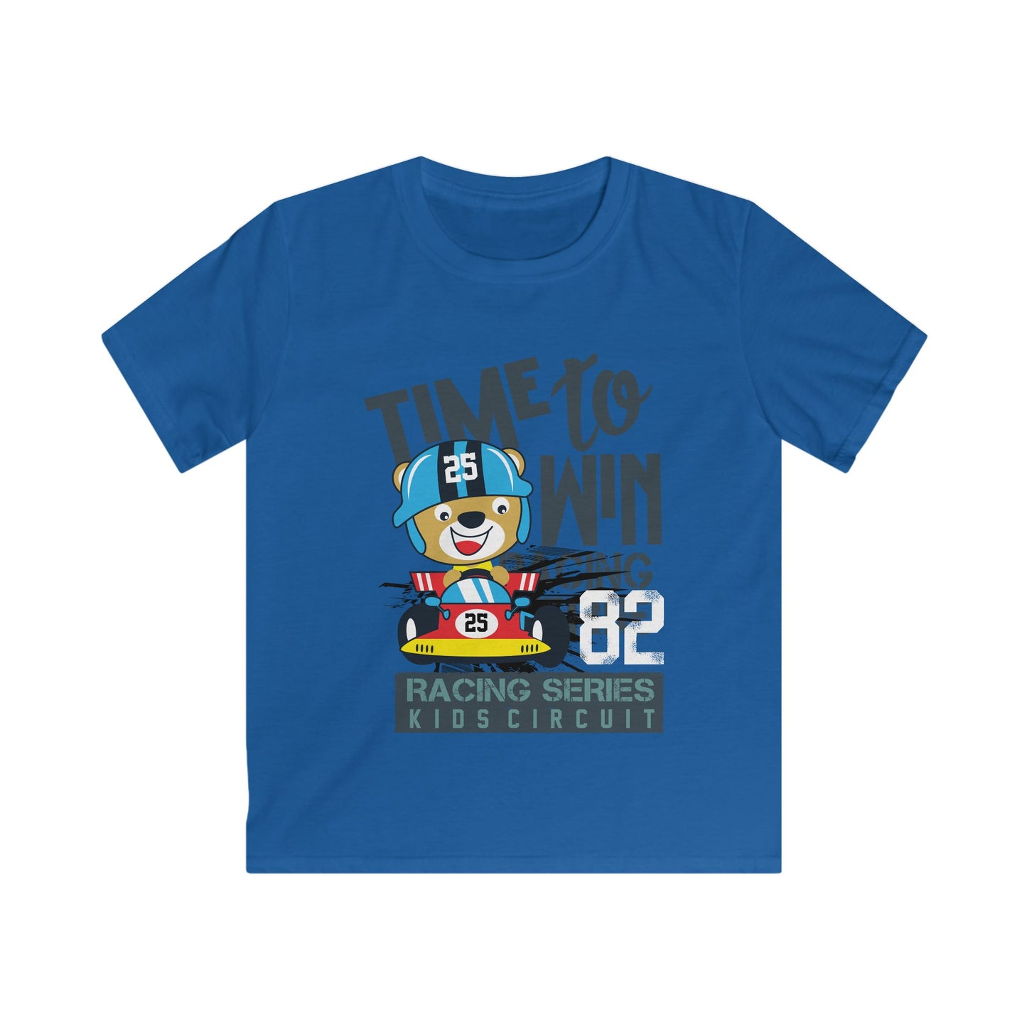Kids Racing Tee - Fun Graphic T-Shirt for Young Race Enthusiasts, Birthday Gift, Playtime Essential, Casual Wear, Sports Theme Royal