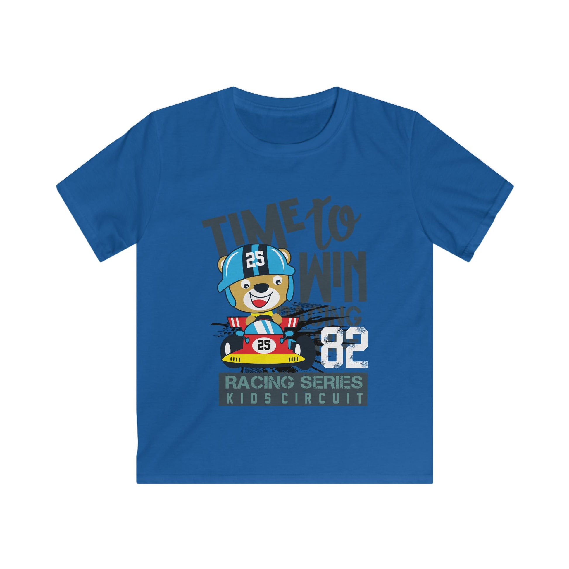 Kids Racing Tee - Fun Graphic T-Shirt for Young Race Enthusiasts, Birthday Gift, Playtime Essential, Casual Wear, Sports Theme Royal