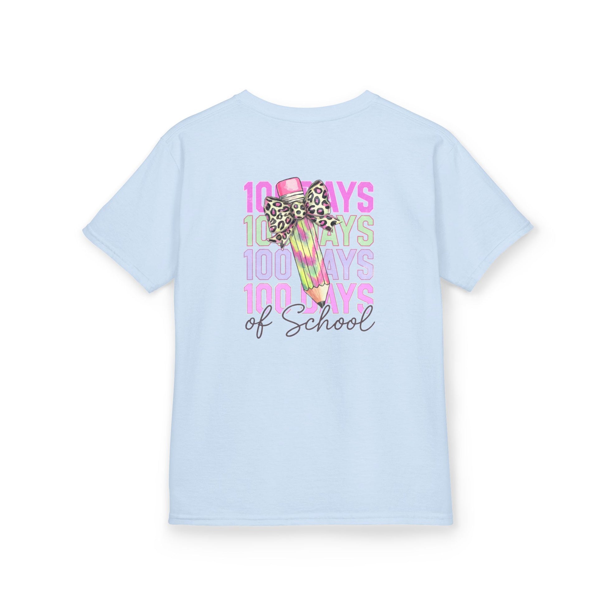 Kids 100 Days of School Tee, Fun Kids' T-Shirt, Celebration Shirt for Back to School, Kindergarten Milestone Gift, Cute Animal Print Design