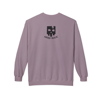 Unisex Hard Rock Sweatshirt, Cozy Music Lover Gift, Trendy Casual Wear, Perfect for Concerts, Birthday Present, Halloween Outfit