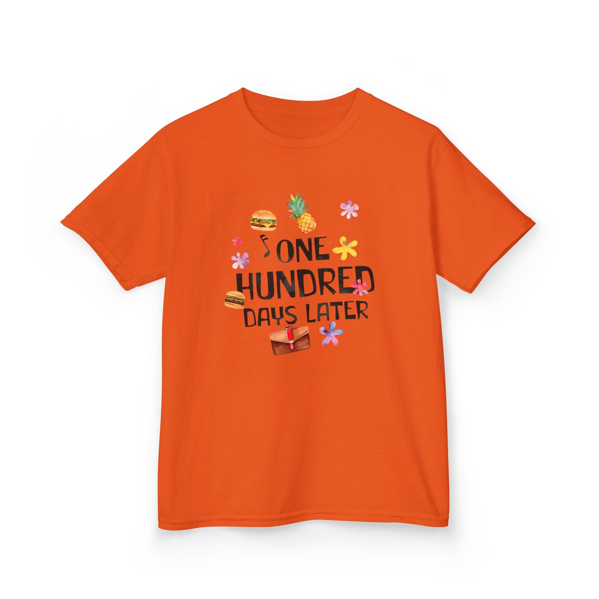 Kids Fun Graphic Tee, Cute Kids Shirt, Playful Tee for Boys and Girls, Birthday Gift, Summer Shirt, Holiday Wear Orange