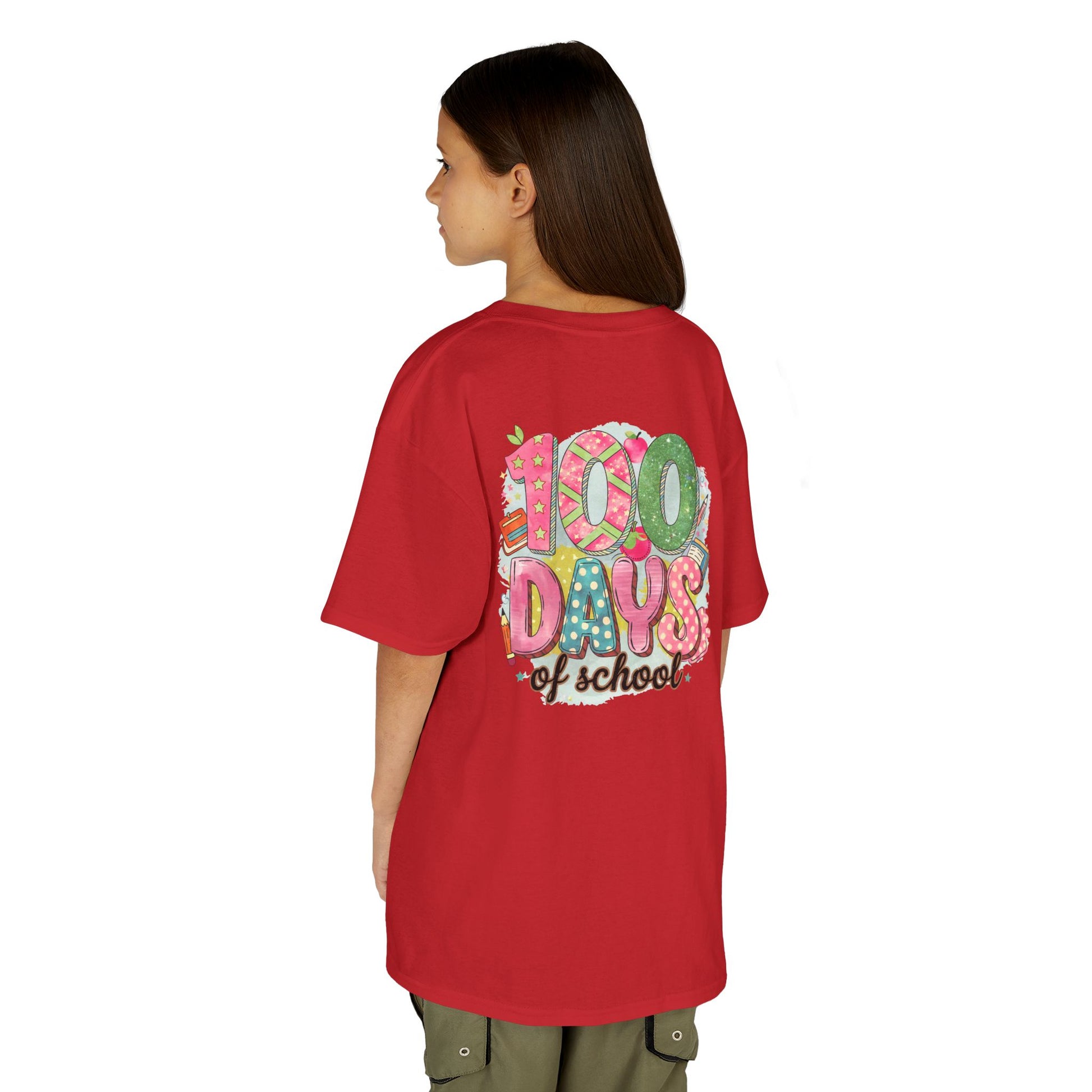Kids 100 Days of School Tee, Fun t-shirt for kids, Milestone celebration shirt, Perfect for school events, Unique kids' apparel