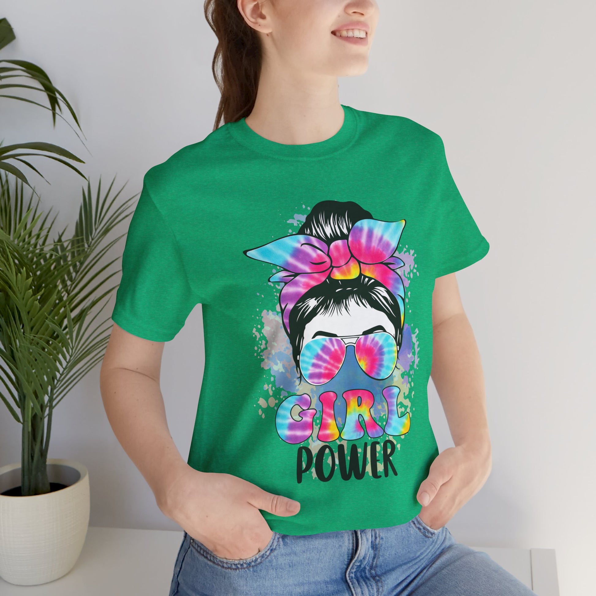 Empowering Girl Power Tee, Unisex T-Shirt for Girls, Feminist Apparel, Gift for Her, Cute Summer Top, Casual Statement Shirt