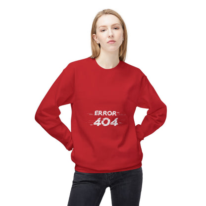 Error 404 Crewneck Sweatshirt, Funny Gift for Tech Lovers, Unisex Fleece Sweater, Casual Outfit, Geeky Humor Clothing