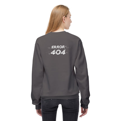 Error 404 Crewneck Sweatshirt, Funny Gift for Tech Lovers, Unisex Fleece Sweater, Casual Outfit, Geeky Humor Clothing