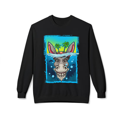 Playful Animal Graphic Crewneck Sweatshirt, Funny Sweatshirt, Unique Gift, Casual Wear, Unisex Apparel, Perfect for Parties