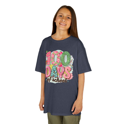 Kids 100 Days of School Tee, Fun t-shirt for kids, Milestone celebration shirt, Perfect for school events, Unique kids' apparel