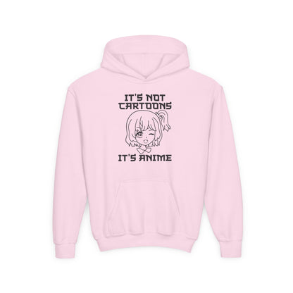 Anime Lover's Youth Hoodie - Anime Gift, Cartoon Humor, Youth Sweatshirt, Casual Wear, Gift for Fans Light Pink