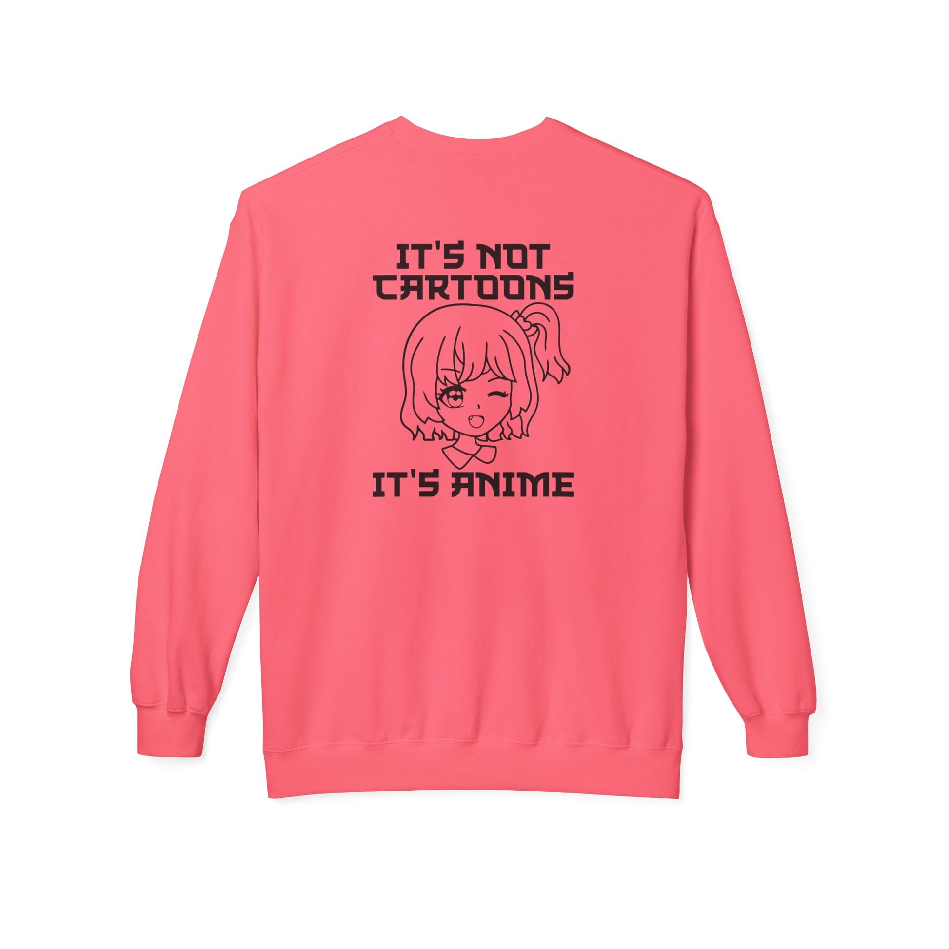 Anime Sweatshirt - It's Not Cartoons, Gift for Anime Fans, Casual Wear, Cozy Hoodie Alternative, Perfect for Conventions