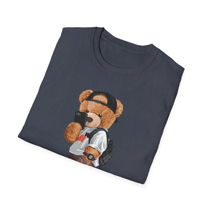Selfie Bear Unisex T-Shirt | Cute Graphic Tee for Animal Lovers, Perfect Gift for Birthdays, Music Festivals, Casual Wear, or Everyday Style