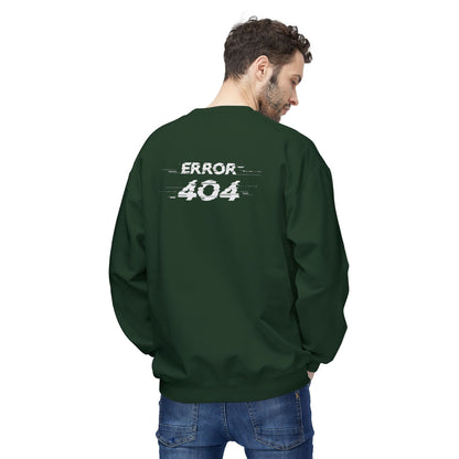 Error 404 Crewneck Sweatshirt, Funny Gift for Tech Lovers, Unisex Fleece Sweater, Casual Outfit, Geeky Humor Clothing