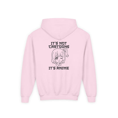 Anime Lover's Youth Hoodie - Anime Gift, Cartoon Humor, Youth Sweatshirt, Casual Wear, Gift for Fans