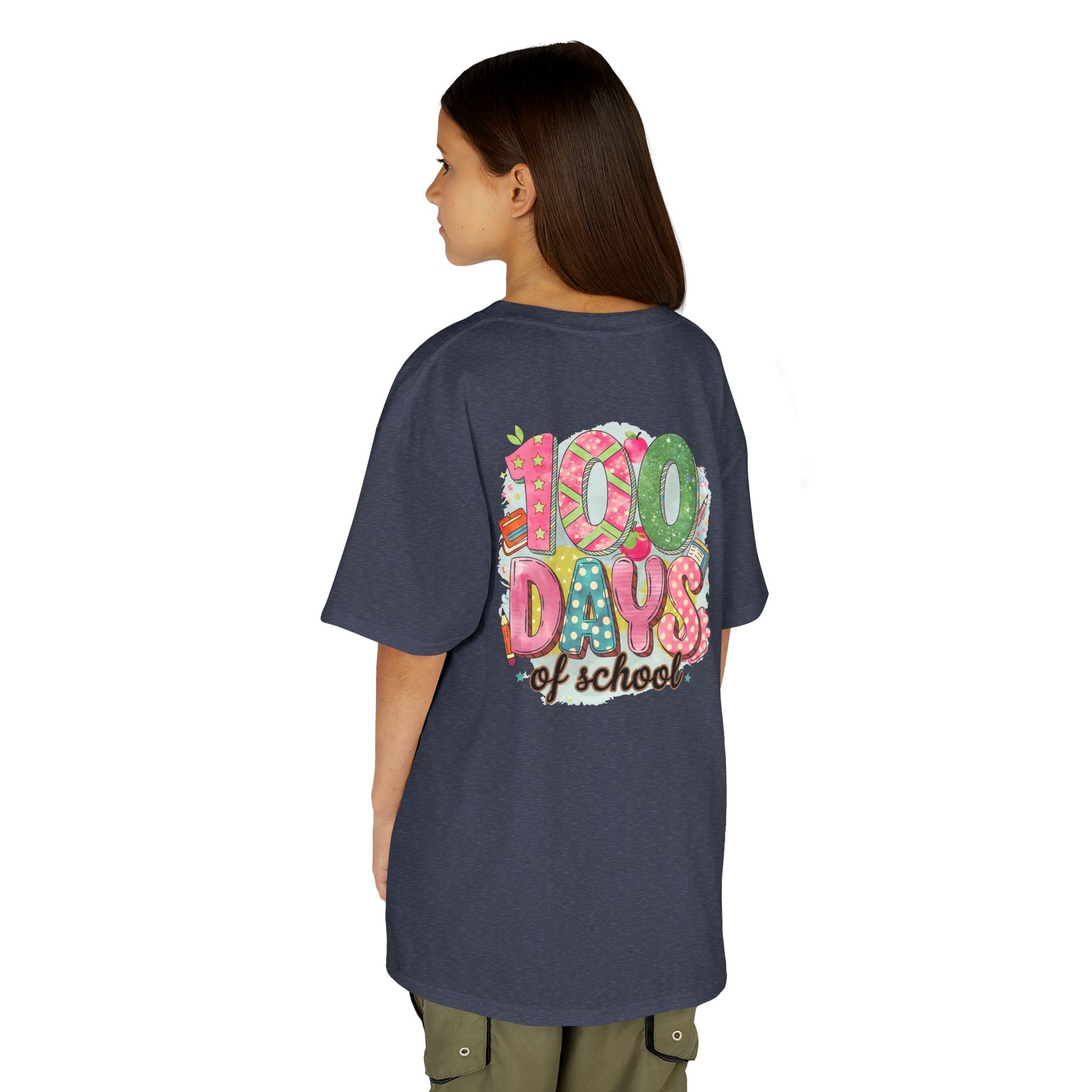 Kids 100 Days of School Tee, Fun t-shirt for kids, Milestone celebration shirt, Perfect for school events, Unique kids' apparel