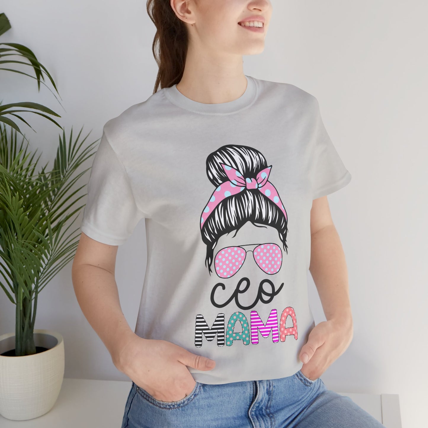 CEO Mama Graphic Tee, Unisex T-Shirt for Moms, Gift for New Mothers, Casual Summer Top, Fun Parenting Apparel, Mother's Day Gift