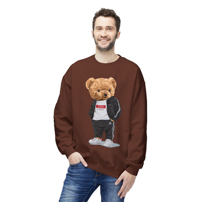 Teddy Bear Sweatshirt - Perfect for Teens, Gifts, Casual Wear, Winter Essentials, Cute Graphic Apparel