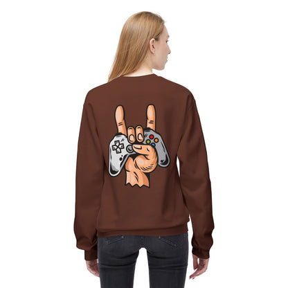 Gamer Fleece Crewneck Sweatshirt, Unisex Sweatshirt for Gamers, Gaming Apparel, Perfect Gift for Birthdays, Geek Culture, Casual Wear