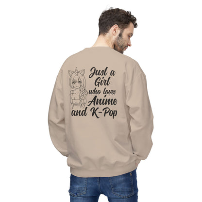 Anime & K-Pop Crewneck Sweatshirt, Cozy Gift for Fans, Cute Fashion for Anime Lovers, Perfect for Casual Outfits, Birthday & Holiday Gift