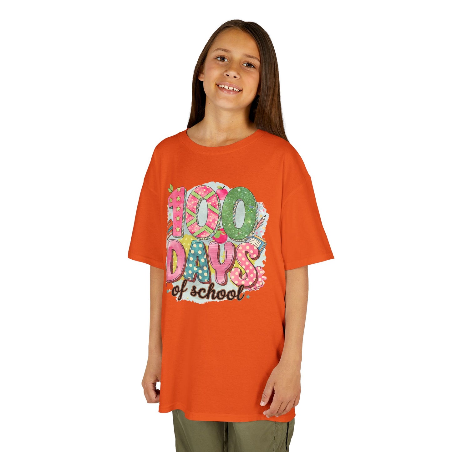 Kids 100 Days of School Tee, Fun t-shirt for kids, Milestone celebration shirt, Perfect for school events, Unique kids' apparel
