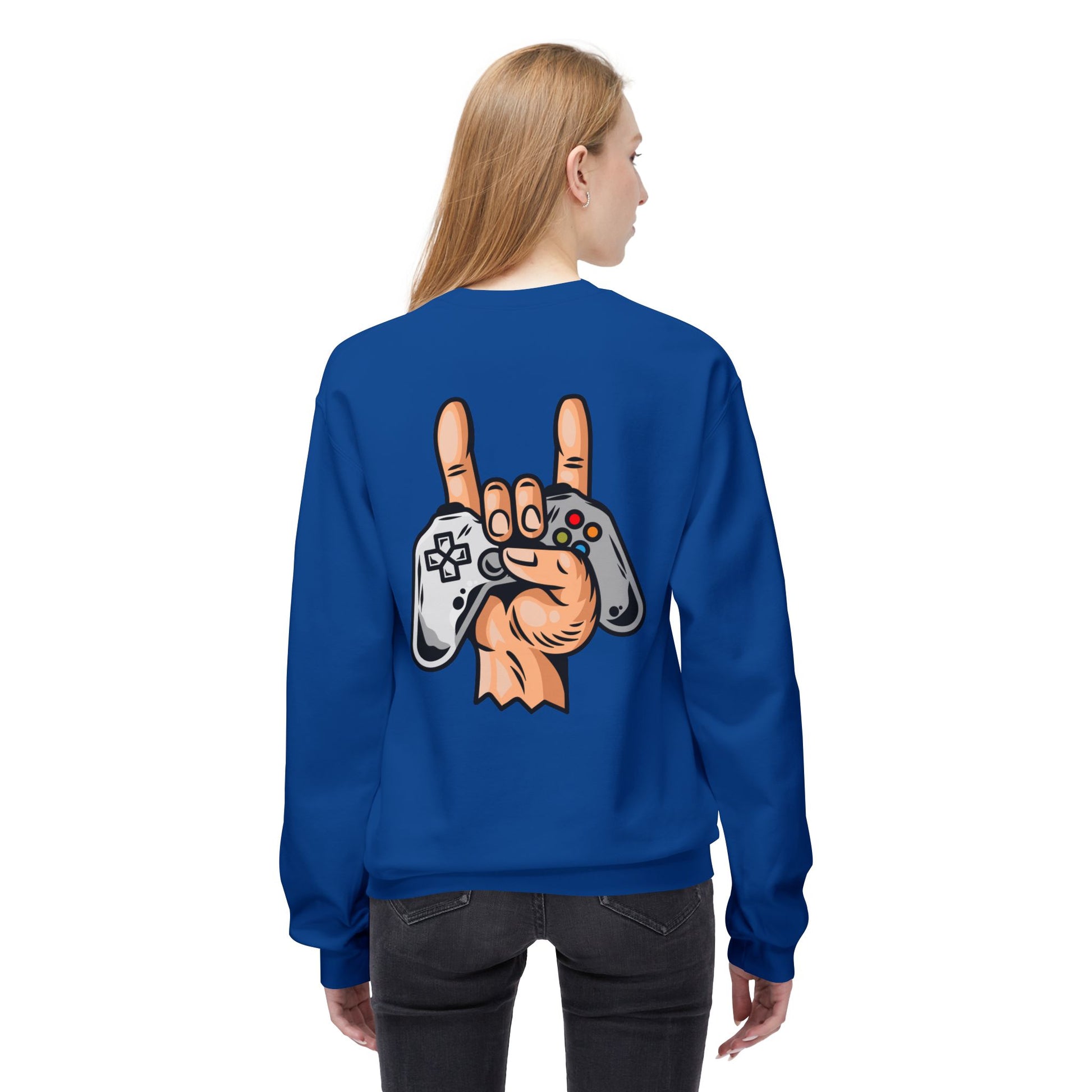 Gamer Fleece Crewneck Sweatshirt, Unisex Sweatshirt for Gamers, Gaming Apparel, Perfect Gift for Birthdays, Geek Culture, Casual Wear