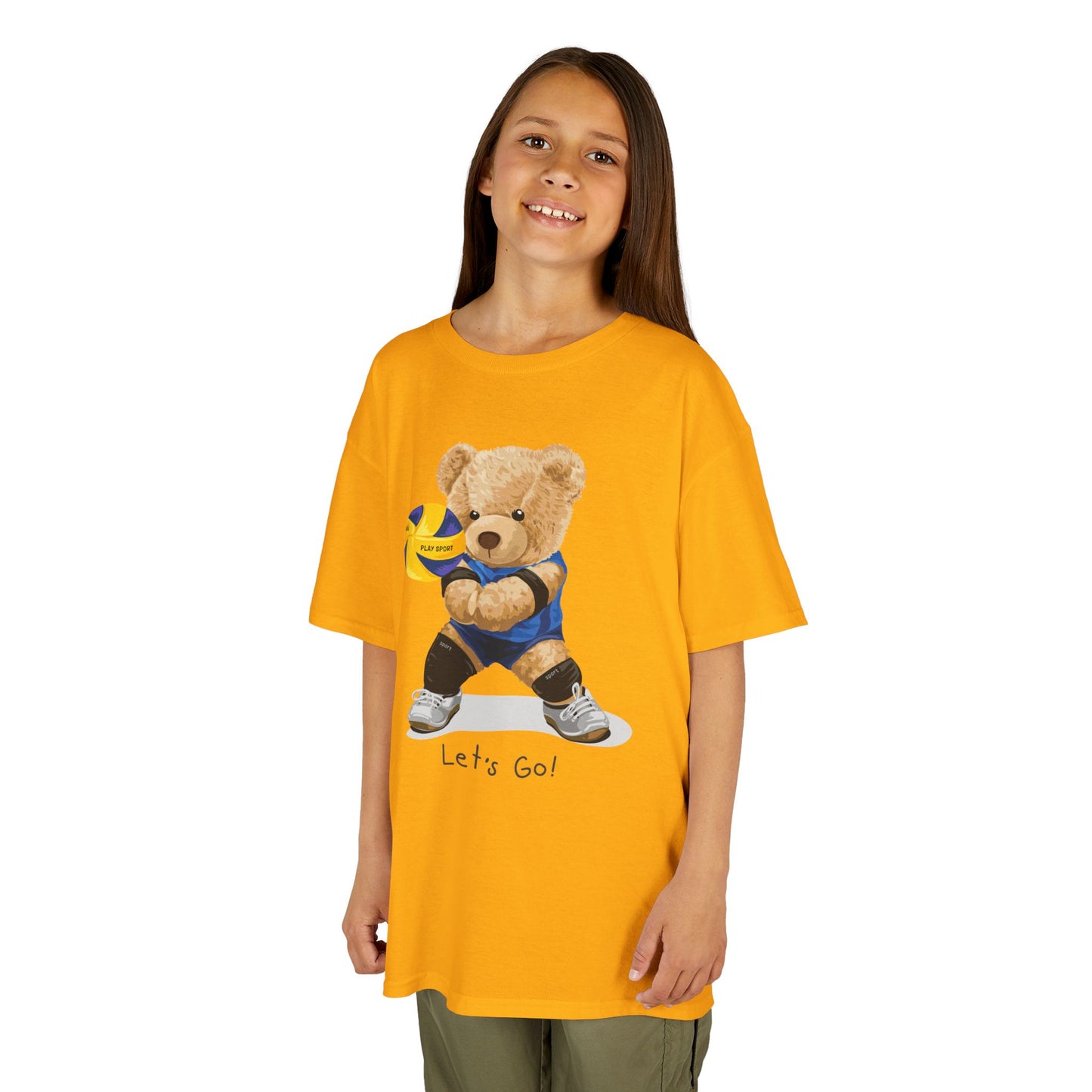 Kids Volleyball Bear Tee | Cute Animal T-Shirt, Sports Apparel, Gift for Kids, Birthday Present, Summer Outfit