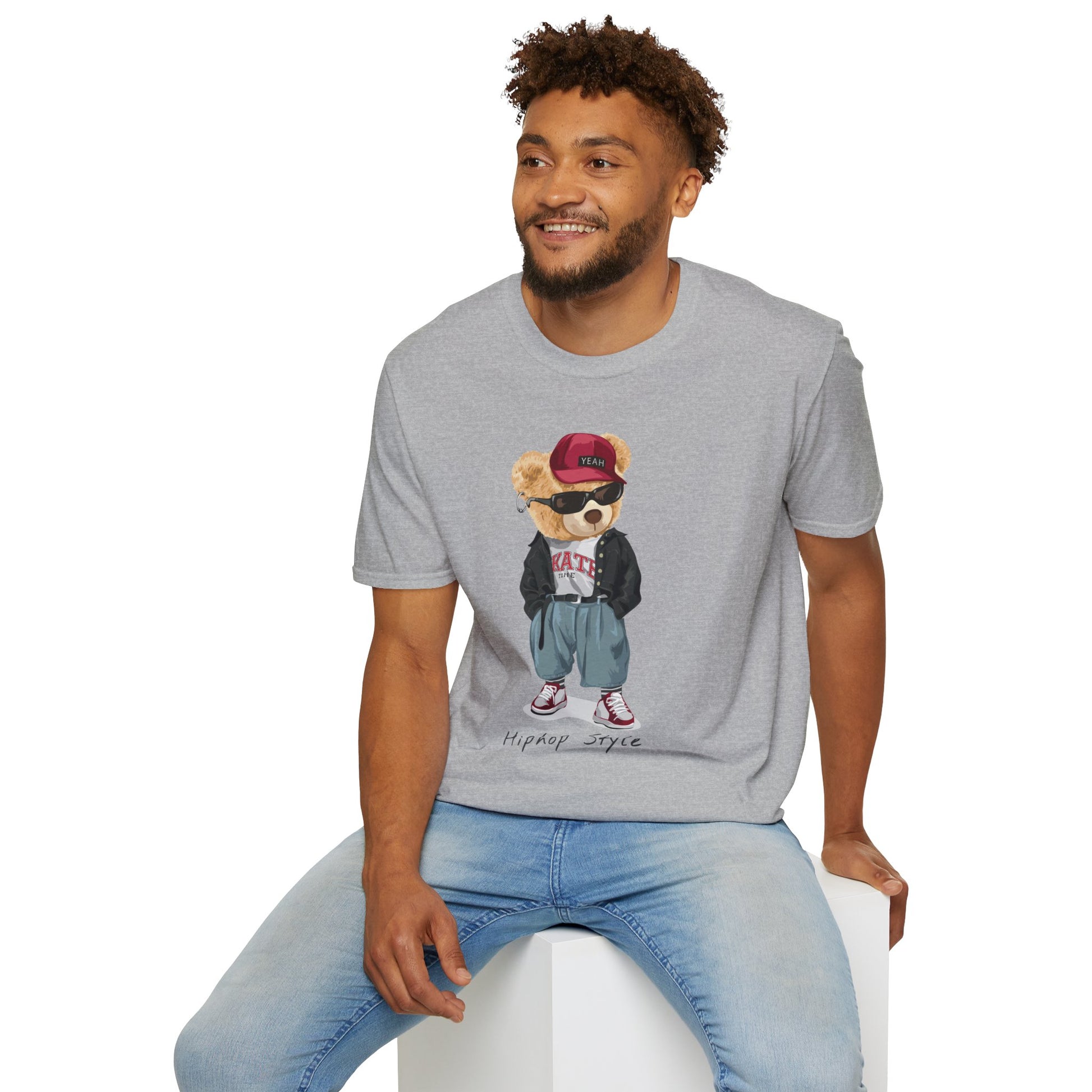 Hip Hop Bear T-Shirt | Cool Graphic Tee, Streetwear, Casual Wear, Gift for Teens, Hip Hop Style