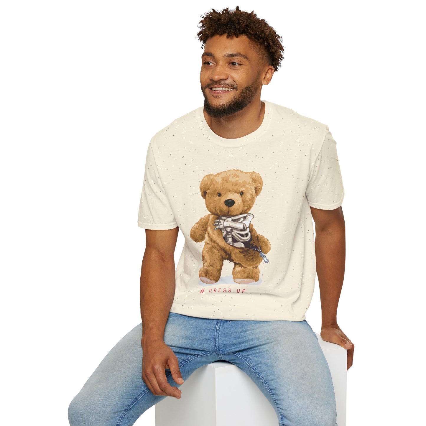 Cute Bear Graphic T-Shirt, Casual Cotton Tee, Fun Birthday Gift, Everyday Wear, Unique Animal Tee, Teddy Bear Shirt