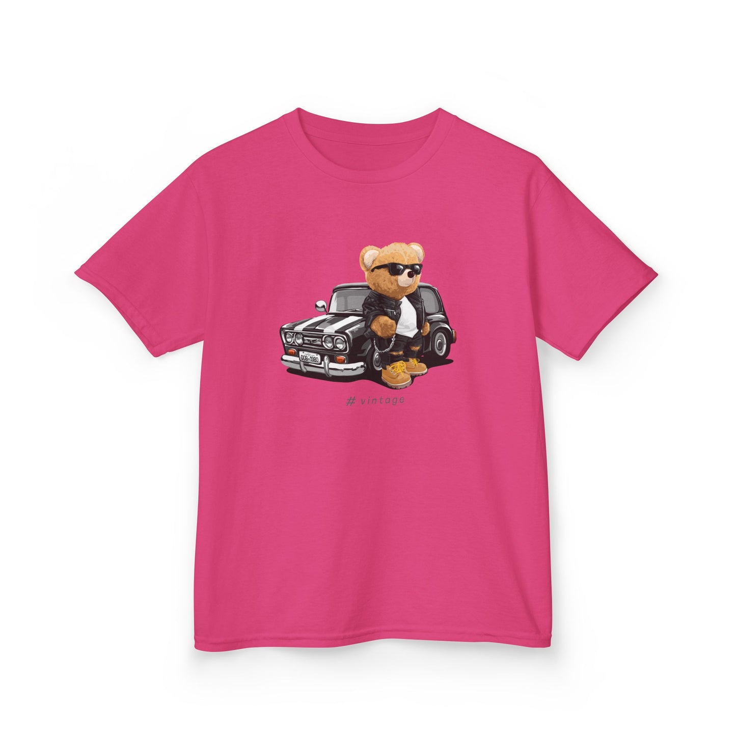 Cool Bear Kid's Tee, Funky Kids Shirt, Fun Summer Tee, Toddler Fashion, Gift for Kids Birthday Heliconia