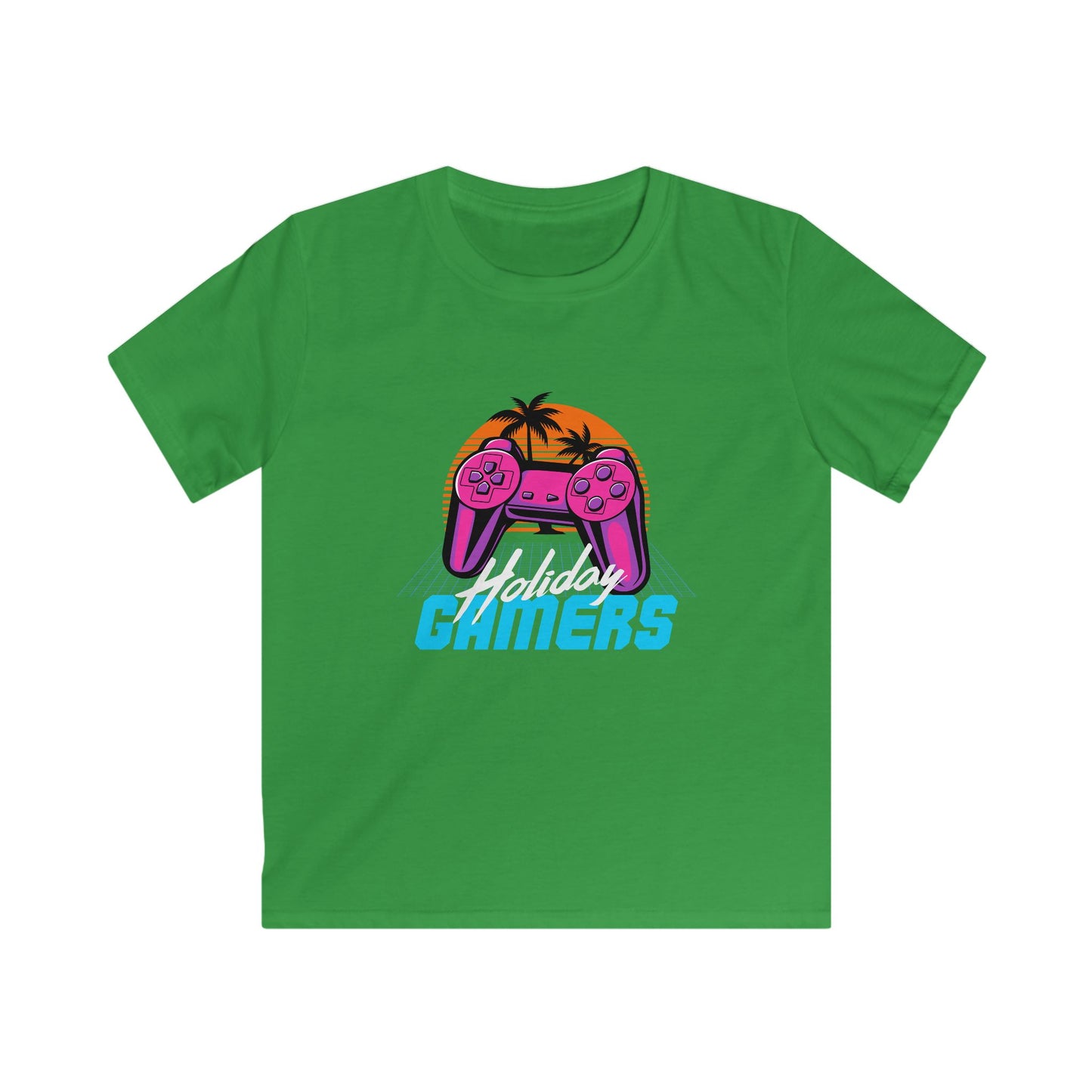 Video Game Kids Tee, Holiday Gamers T-Shirt, Gamer Gift, Nostalgic Gaming Shirt, Playful Kids Apparel Irish Green