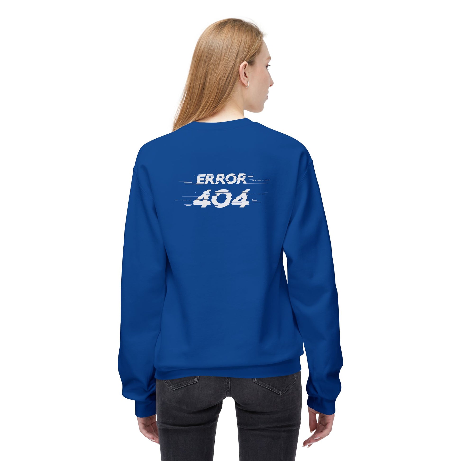 Error 404 Crewneck Sweatshirt, Funny Gift for Tech Lovers, Unisex Fleece Sweater, Casual Outfit, Geeky Humor Clothing