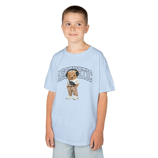 Aesthetic Kids Tee, Trendy Kid's Shirt, Cute Cotton Tee, Stylish Youth Apparel, Perfect Gift for Young Fashionistas Light Blue