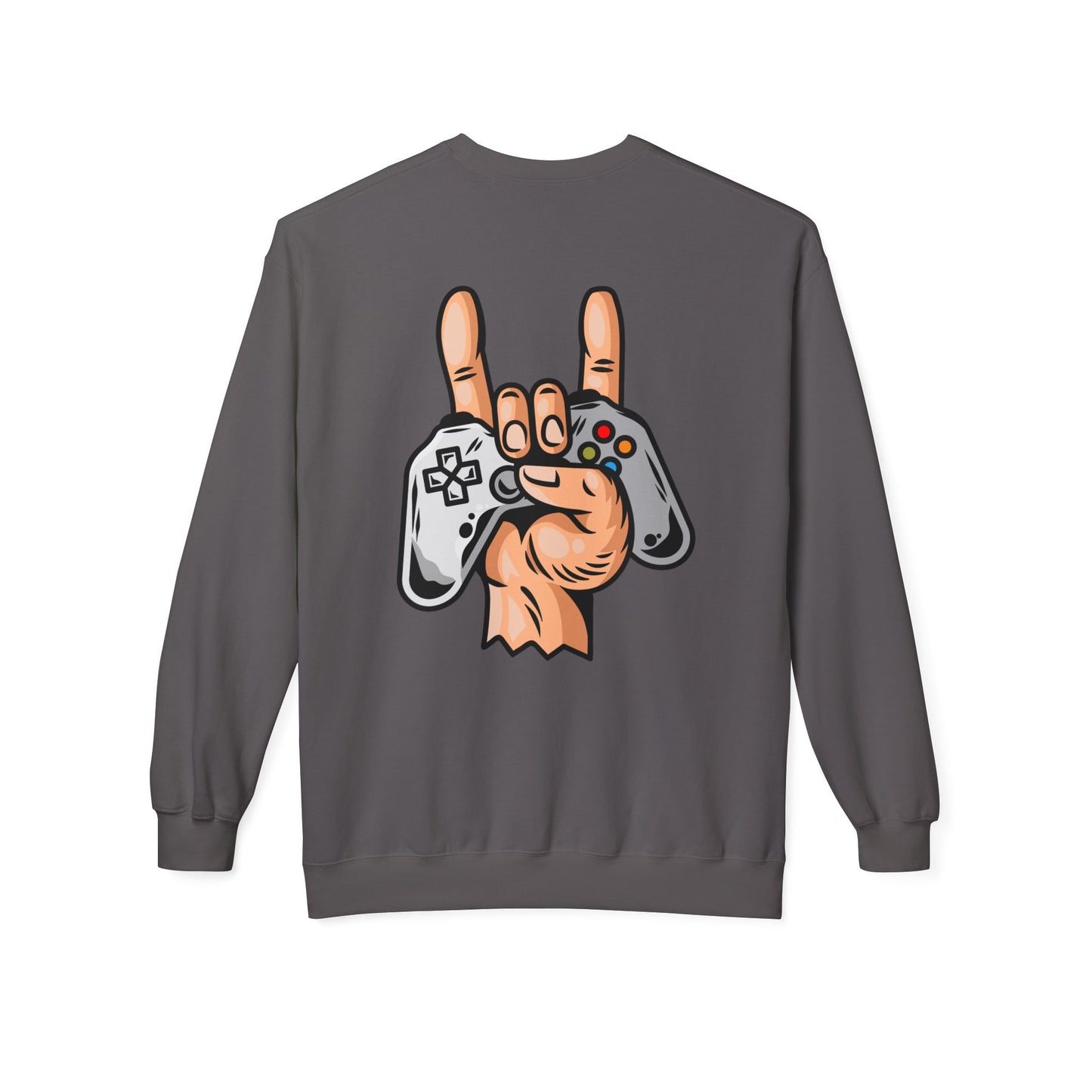 Gamer Fleece Crewneck Sweatshirt, Unisex Sweatshirt for Gamers, Gaming Apparel, Perfect Gift for Birthdays, Geek Culture, Casual Wear