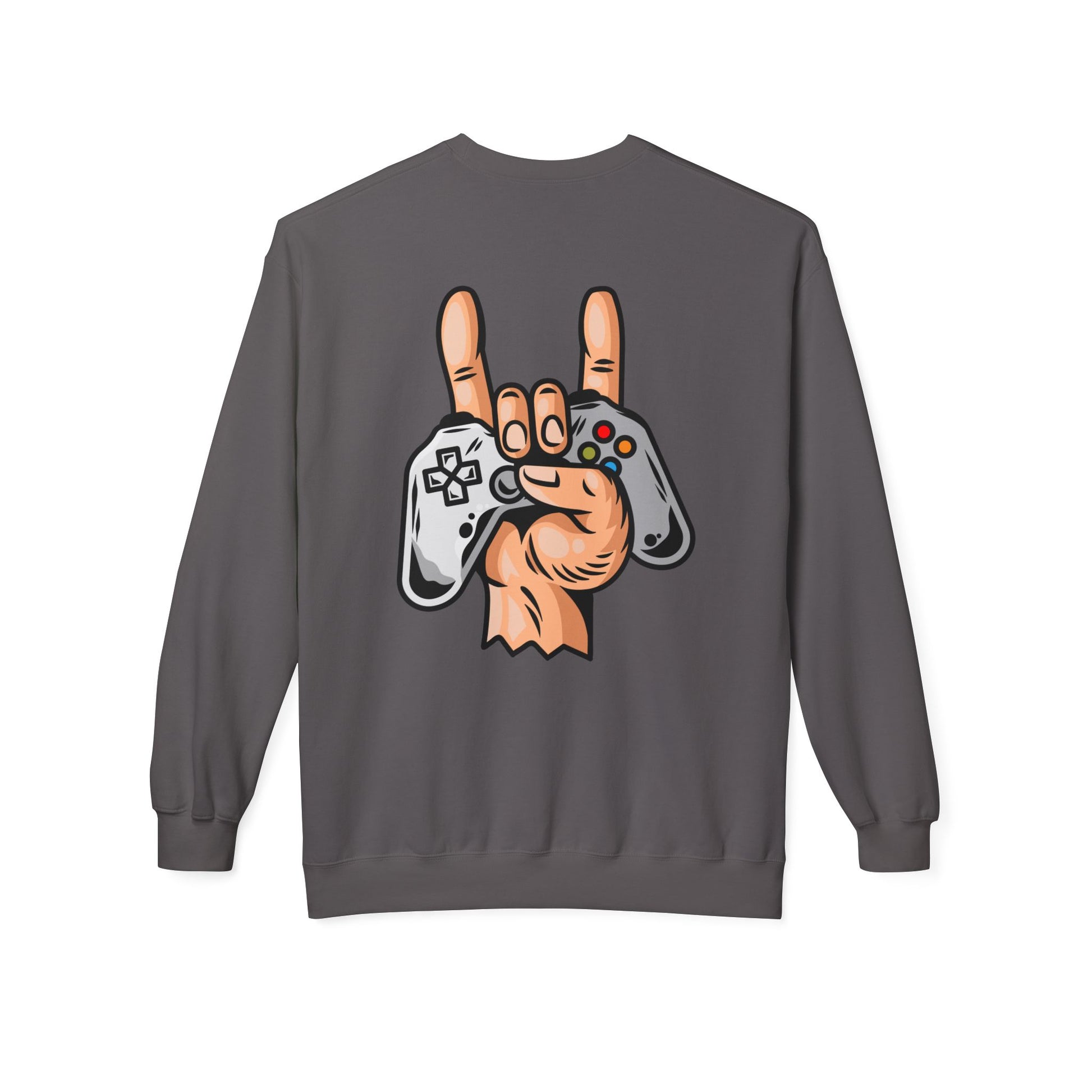 Gamer Fleece Crewneck Sweatshirt, Unisex Sweatshirt for Gamers, Gaming Apparel, Perfect Gift for Birthdays, Geek Culture, Casual Wear