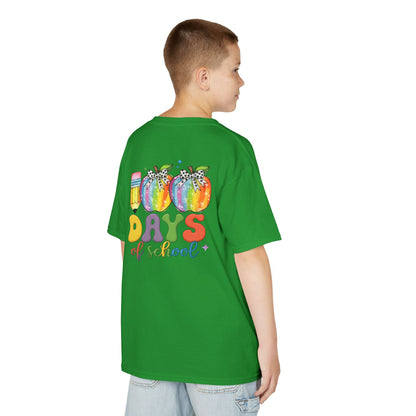 Colorful 100 Days of School Kids Tee, Fun T-Shirt, Back to School, Teacher Gift, Rainbow Design, Kid's Clothing