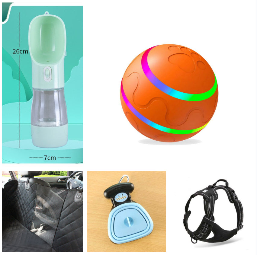 Pet New Cat Wicked Ball Toy Intelligent Ball USB Cat Toys Self Rotating Ball Automatic Rotation Ball Orange Set1