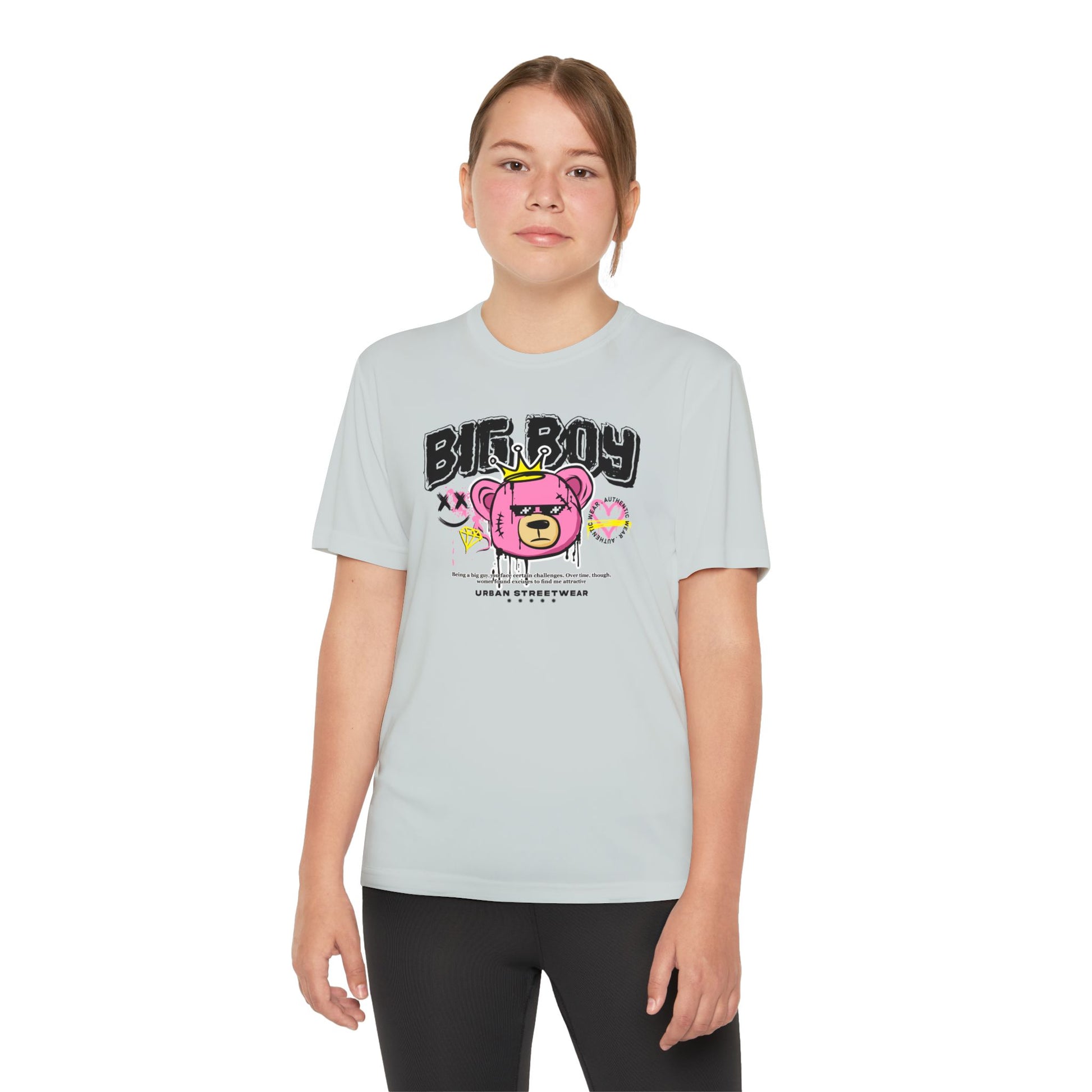 Youth Graphic Tee - Cool Bear Design, Trendy Youth Shirt, Perfect Gift for Kids, Summer Wear, Birthday Present, Sportswear