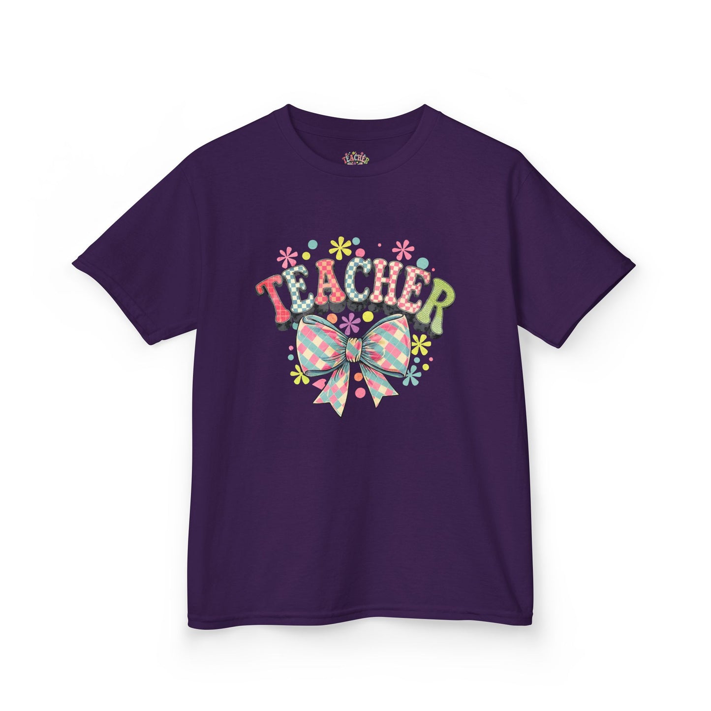 Cute Teacher Kids T-Shirt, Back to School Gift, Classroom Shirt, Kids Apparel, Teacher Appreciation Shirt, Fun Kids Tee Purple