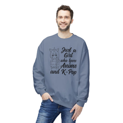 Anime & K-Pop Crewneck Sweatshirt, Cozy Gift for Fans, Cute Fashion for Anime Lovers, Perfect for Casual Outfits, Birthday & Holiday Gift
