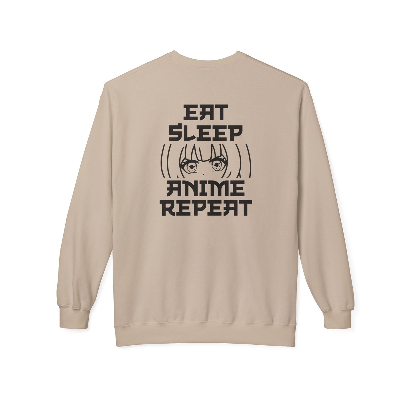 Anime Fan Crewneck Sweatshirt, Cozy Fleece, Gift for Anime Lovers, Casual Wear, Funny Sweatshirt