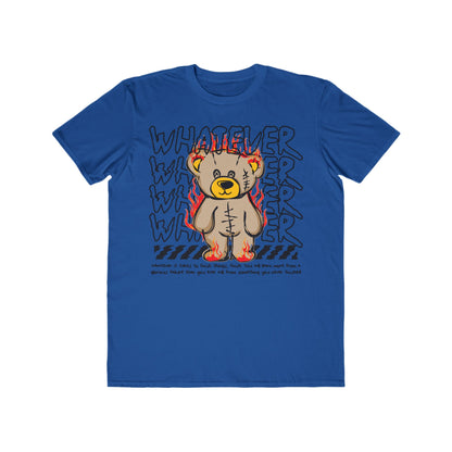 Urban Wear For Men with Playful Bear Design, Casual Summer Shirt, Streetwear Gift, Birthday Gift, Cartoon Fashion Tee Royal Blue