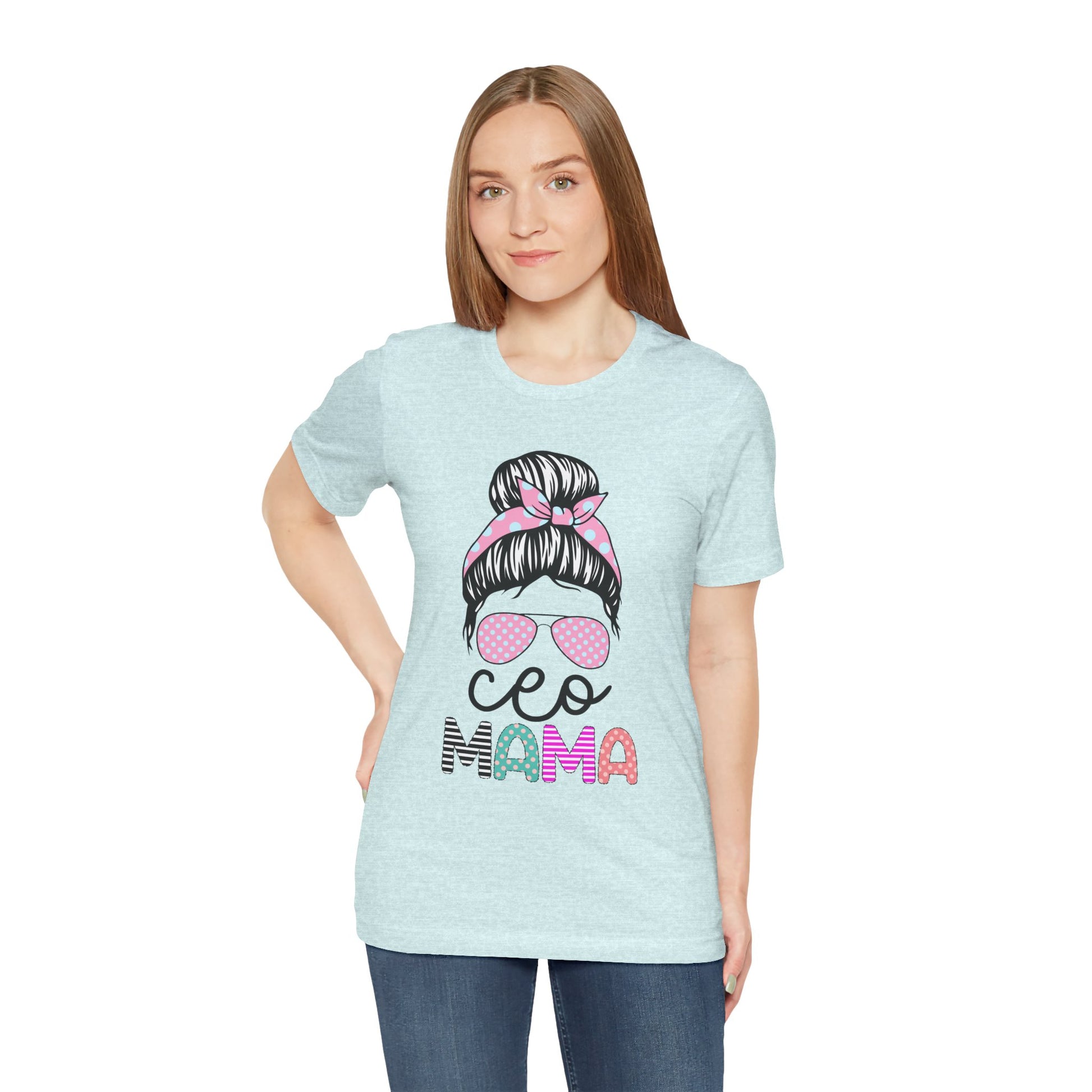 CEO Mama Graphic Tee, Unisex T-Shirt for Moms, Gift for New Mothers, Casual Summer Top, Fun Parenting Apparel, Mother's Day Gift