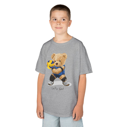 Kids Volleyball Bear Tee | Cute Animal T-Shirt, Sports Apparel, Gift for Kids, Birthday Present, Summer Outfit