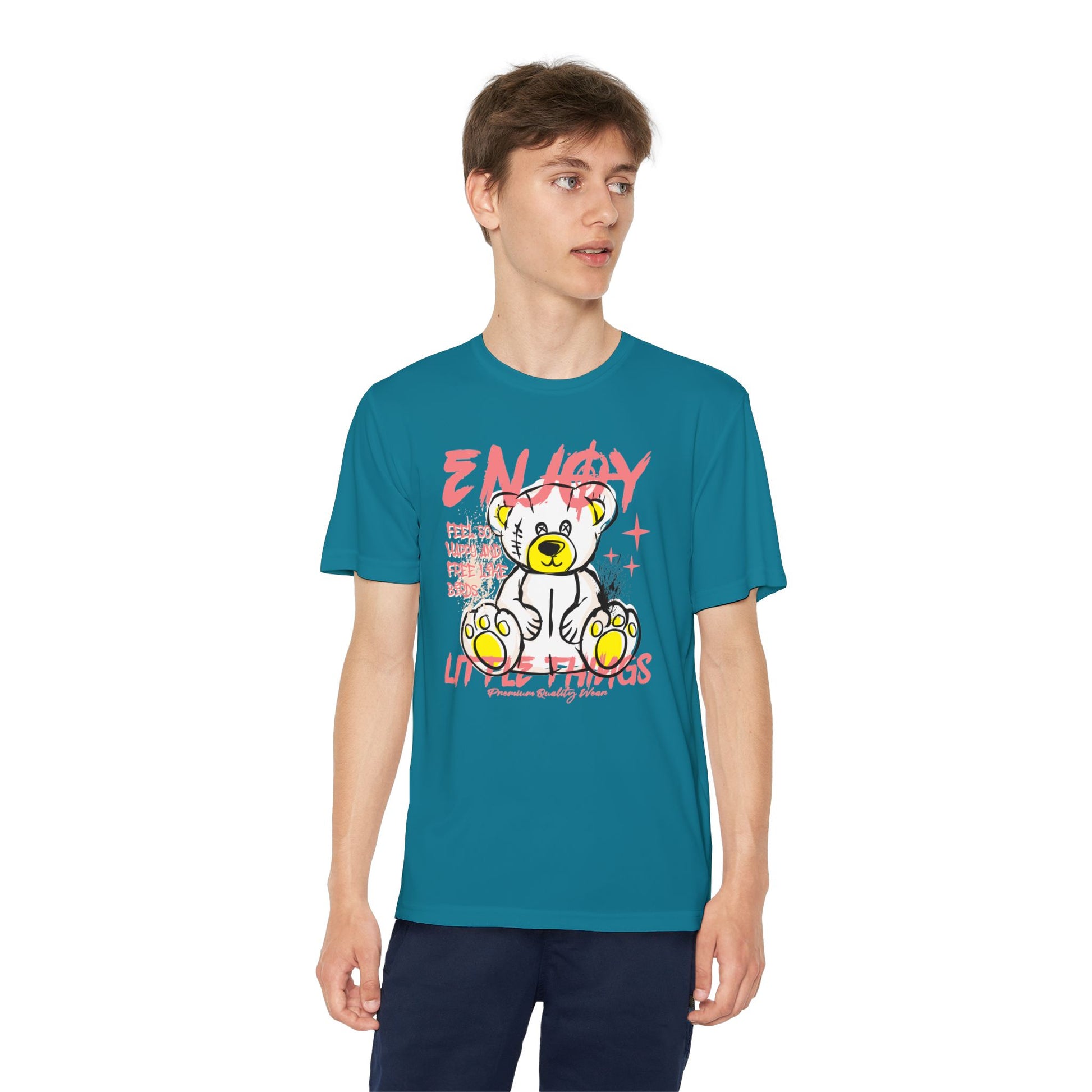 Youth Graphic Tee - 'Energy' Bear Design | Fun, Trendy T-Shirt for Kids, Birthday Gift, Everyday Wear, Cool Summer Style