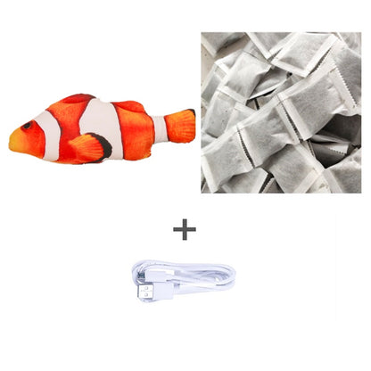 Without Cat Nip Version - Electric Jumping Fish Simulation Electric Fish Toy Style Red