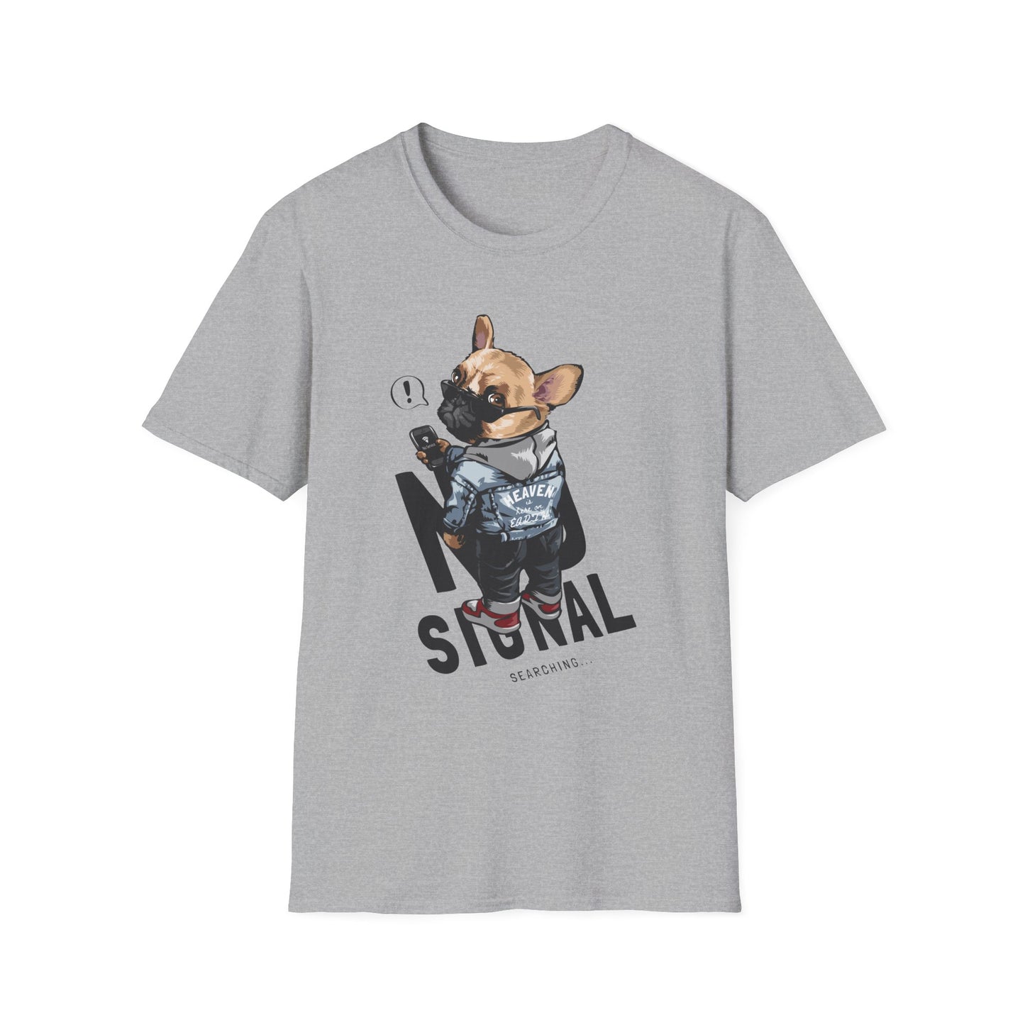 Cool Dog Graphic T-Shirt, Fun Pet Lover Tee, Casual Style for Any Occasion, Unique Gift for Dog Owners, Animal Lover Apparel Sport Grey